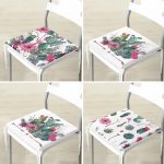 - RealHomes Fermuarlı Sandalye Minderi - Realhomes 4'lü Kaktüs Desen Motifli Fermuarlı Sandalye Minderi Seti Realhomes