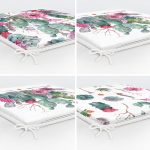 - RealHomes Fermuarlı Sandalye Minderi - Realhomes 4'lü Kaktüs Desen Motifli Fermuarlı Sandalye Minderi Seti Realhomes