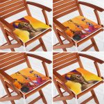 - RealHomes Fermuarlı Sandalye Minderi - Realhomes 4'lü Afrika Bayan Motifli Fermuarlı Sandalye Minderi Seti Realhomes