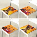 - RealHomes Fermuarlı Sandalye Minderi - Realhomes 4'lü Afrika Bayan Motifli Fermuarlı Sandalye Minderi Seti Realhomes