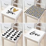 4'lü I Love You  Fermuarlı Sandalye Minderi Seti Realhomes