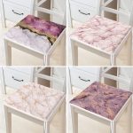 - RealHomes Fermuarlı Sandalye Minderi - Realhomes 4'lü Renkli Mermer Fermuarlı Sandalye Minderi Seti Realhomes