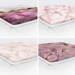 - RealHomes Fermuarlı Sandalye Minderi - Realhomes 4'lü Renkli Mermer Fermuarlı Sandalye Minderi Seti Realhomes