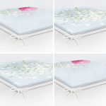 4'lü Papatya Tasarımlı Modern Fermuarlı Sandalye Minderi Seti Realhomes