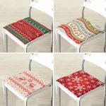 - RealHomes Fermuarlı Sandalye Minderi - Realhomes 4'lü Merry Christmas Temalı Konsept Fermuarlı Sandalye Minderi Seti Realhomes