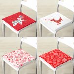 - RealHomes Fermuarlı Sandalye Minderi - Realhomes  4'lü Kırmızı Beyaz Yılbaşı Geyik ve Kar Taneleri Fermuarlı Sandalye Minderi Seti Realhomes