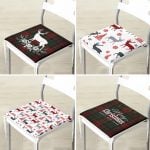 - RealHomes Fermuarlı Sandalye Minderi - Realhomes  4'lü Merry Christmas Temalı Geyik Motifli Fermuarlı Sandalye Minderi Seti Realhomes