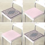 4'lü Dijital Baskılı Dekoratif Fermuarlı Sandalye Minderi Seti Realhomes