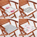 - RealHomes Fermuarlı Sandalye Minderi - Realhomes  4'lü Gri ve Pembe Renklerin Uyumu Konseptli Fermuarlı Sandalye Minderi Seti Realhomes