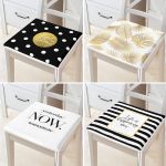 - RealHomes Fermuarlı Sandalye Minderi - Realhomes  4'lü Altın Varaklı Modern Konseptli Fermuarlı Sandalye Minderi Seti Realhomes