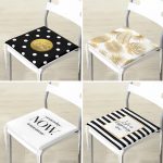 - RealHomes Fermuarlı Sandalye Minderi - Realhomes  4'lü Altın Varaklı Modern Konseptli Fermuarlı Sandalye Minderi Seti Realhomes