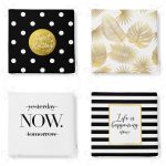 - RealHomes Fermuarlı Sandalye Minderi - Realhomes  4'lü Altın Varaklı Modern Konseptli Fermuarlı Sandalye Minderi Seti Realhomes