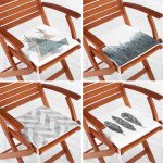 - RealHomes Fermuarlı Sandalye Minderi - Realhomes  4'lü Dijital Baskılı Dekoratif Fermuarlı Sandalye Minderi Seti Realhomes