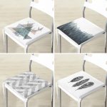 - RealHomes Fermuarlı Sandalye Minderi - Realhomes  4'lü Dijital Baskılı Dekoratif Fermuarlı Sandalye Minderi Seti Realhomes