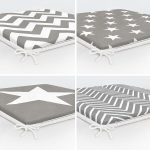 - RealHomes Fermuarlı Sandalye Minderi - Realhomes 4'lü Gri Zigzag ve Yıldız Motifli Fermuarlı Sandalye Minderi Seti Realhomes