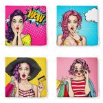 - RealHomes Fermuarlı Sandalye Minderi - Realhomes  4'lü Fashion Girl Konseptli Fermuarlı Sandalye Minderi Seti Realhomes