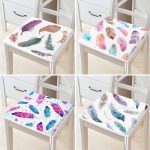 - RealHomes Fermuarlı Sandalye Minderi - Realhomes  4'lü Renkli Tüyler Fermuarlı Sandalye Minderi Seti Realhomes