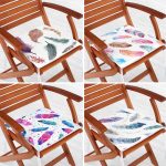 - RealHomes Fermuarlı Sandalye Minderi - Realhomes  4'lü Renkli Tüyler Fermuarlı Sandalye Minderi Seti Realhomes