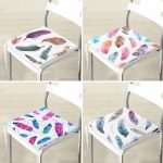 - RealHomes Fermuarlı Sandalye Minderi - Realhomes  4'lü Renkli Tüyler Fermuarlı Sandalye Minderi Seti Realhomes