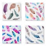 - RealHomes Fermuarlı Sandalye Minderi - Realhomes  4'lü Renkli Tüyler Fermuarlı Sandalye Minderi Seti Realhomes