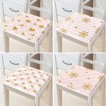 - RealHomes Fermuarlı Sandalye Minderi - Realhomes  4'lü Gold Detaylı Pembe Zigzag Tasarımlı Fermuarlı Sandalye Minderi Seti Realhomes