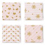 - RealHomes Fermuarlı Sandalye Minderi - Realhomes  4'lü Gold Detaylı Pembe Zigzag Tasarımlı Fermuarlı Sandalye Minderi Seti Realhomes