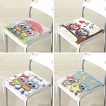 - RealHomes Fermuarlı Sandalye Minderi - Realhomes  4'lü Sevimli Baykuş Motifli Fermuarlı Sandalye Minderi Seti Realhomes