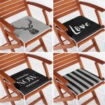 - RealHomes Fermuarlı Sandalye Minderi - Realhomes  4'lü Yest. Now Tom. Geyikli Tasarım Fermuarlı Sandalye Minderi Seti Realhomes