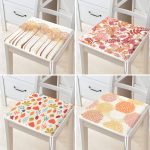 - RealHomes Fermuarlı Sandalye Minderi - Realhomes  4'lü Sonbahar Yaprakları Özel Tasarım Renkli Fermuarlı Sandalye Minderi Seti Realhomes