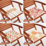 - RealHomes Fermuarlı Sandalye Minderi - Realhomes  4'lü Sonbahar Yaprakları Özel Tasarım Renkli Fermuarlı Sandalye Minderi Seti Realhomes