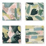 - RealHomes Fermuarlı Sandalye Minderi - Realhomes 4'lü Renkli Zemin Üzerinde Onedraw Çizimli Modern Fermuarlı Sandalye Minderi Seti Realhomes