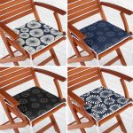 - RealHomes Fermuarlı Sandalye Minderi - Realhomes 4'lü Renkli Zemin Üzerinde Geometrik Çizimli Modern Fermuarlı Sandalye Minderi Seti Realhomes