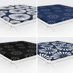 - RealHomes Fermuarlı Sandalye Minderi - Realhomes 4'lü Renkli Zemin Üzerinde Geometrik Çizimli Modern Fermuarlı Sandalye Minderi Seti Realhomes