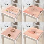 - RealHomes Fermuarlı Sandalye Minderi - Realhomes 4'lü Renkli Zemin Üzerinde Onedraw Çizimli Modern Fermuarlı Sandalye Minderi Seti Realhomes