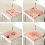 - RealHomes Fermuarlı Sandalye Minderi - Realhomes 4'lü Renkli Zemin Üzerinde Onedraw Çizimli Modern Fermuarlı Sandalye Minderi Seti Realhomes