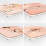 - RealHomes Fermuarlı Sandalye Minderi - Realhomes 4'lü Renkli Zemin Üzerinde Onedraw Çizimli Modern Fermuarlı Sandalye Minderi Seti Realhomes