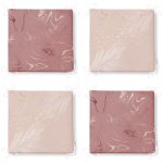 4'lü Renkli Zemin Yaprak Desenli Modern Fermuarlı Sandalye Minderi Seti Realhomes