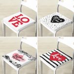 - RealHomes Fermuarlı Sandalye Minderi - Realhomes 4'lü Sevgililer Günü Konseptli Özel Tasarım Modern Kombin Fermuarlı Sandalye Minderi Seti Realhomes