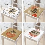 - RealHomes Fermuarlı Sandalye Minderi - Realhomes 4'lü Sevgililer Günü Konseptli Özel Tasarım Modern Kombin Fermuarlı Sandalye Minderi Seti Realhomes