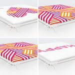 - RealHomes Fermuarlı Sandalye Minderi - Realhomes 4'lü Sevgililer Günü Konseptli Özel Tasarım Modern Kombin Fermuarlı Sandalye Minderi Seti Realhomes