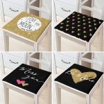 - RealHomes Fermuarlı Sandalye Minderi - Realhomes 4'lü Sevgililer Günü Konseptli Özel Tasarım Modern Kombin Fermuarlı Sandalye Minderi Seti Realhomes