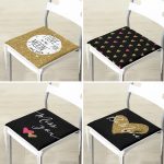 - RealHomes Fermuarlı Sandalye Minderi - Realhomes 4'lü Sevgililer Günü Konseptli Özel Tasarım Modern Kombin Fermuarlı Sandalye Minderi Seti Realhomes