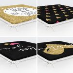 - RealHomes Fermuarlı Sandalye Minderi - Realhomes 4'lü Sevgililer Günü Konseptli Özel Tasarım Modern Kombin Fermuarlı Sandalye Minderi Seti Realhomes