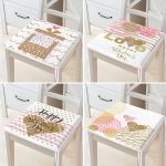 - RealHomes Fermuarlı Sandalye Minderi - Realhomes 4'lü Sevgililer Günü Konseptli Özel Tasarım Modern Kombin Fermuarlı Sandalye Minderi Seti Realhomes