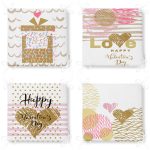 - RealHomes Fermuarlı Sandalye Minderi - Realhomes 4'lü Sevgililer Günü Konseptli Özel Tasarım Modern Kombin Fermuarlı Sandalye Minderi Seti Realhomes