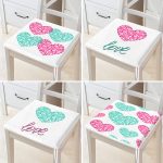 - RealHomes Fermuarlı Sandalye Minderi - Realhomes  4'lü Sevgililer Günü Konseptli Özel Tasarım Modern Kombin Fermuarlı Sandalye Minderi Seti Realhomes