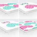 - RealHomes Fermuarlı Sandalye Minderi - Realhomes  4'lü Sevgililer Günü Konseptli Özel Tasarım Modern Kombin Fermuarlı Sandalye Minderi Seti Realhomes