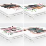 - RealHomes Fermuarlı Sandalye Minderi - Realhomes 4'lü Sevgililer Günü Konseptli Özel Tasarım Modern Kombin Fermuarlı Sandalye Minderi Seti Realhomes