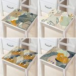 - RealHomes Fermuarlı Sandalye Minderi - Realhomes  4'lü Soyut Çizimler Motifli Dijital Baskılı Dekoratif Fermuarlı Sandalye Minderi Seti Realhomes