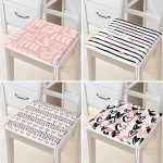 4'lü Sevgililer Günü Konseptli Özel Tasarım Modern Kombin Fermuarlı Sandalye Minderi Seti Realhomes